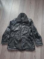 Zwarte gevoerde leren damesjas maat 38, Ophalen of Verzenden, Zo goed als nieuw, Maat 38/40 (M), Zwart