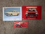 3x autofolder Datsun Sunny, Verzenden, Zo goed als nieuw, Overige merken