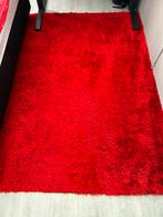 Hoogpolige rode vloerkleed B 130 cm  L 200 cm, Huis en Inrichting, Stoffering | Tapijten en Kleden, 200 cm of meer, Rechthoekig