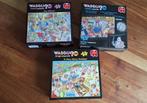 3 wasgijpuzzels, Ophalen, 500 t/m 1500 stukjes, Zo goed als nieuw, Legpuzzel