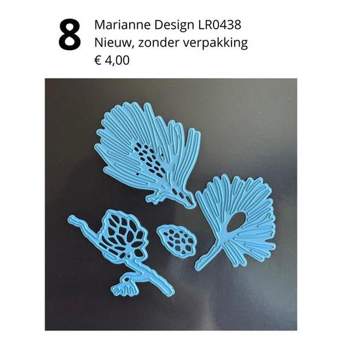 Marianne Design Snijmal Lariks LR0438, In Nieuwstaat!, Hobby en Vrije tijd, Kaarten | Zelf maken, Nieuw, Pons of Mal, Natuur, Ophalen of Verzenden