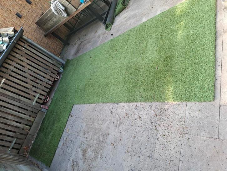 Kunstgras, Tuin en Terras, Gras en Kunstgras, Gebruikt, Minder dan 10 m², Ophalen