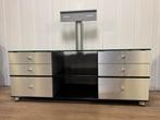 Spectral Mediameubel met TV Steun Optie, Huis en Inrichting, Kasten | Televisiemeubels, Ophalen, Gebruikt, 150 tot 200 cm, Glas