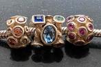 Pandora / Cham Bedels Zilver met Gekleurd Zircon, Gebruikt, Verzenden, Pandora, 2 of 3 bedels