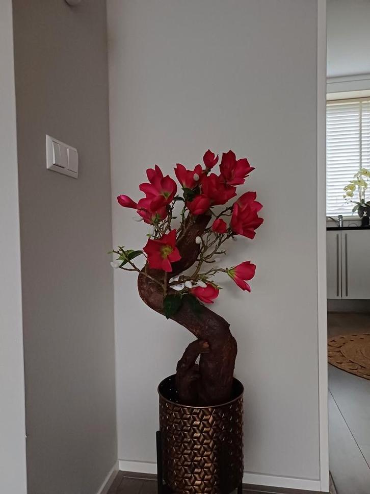 Prachtige Kunst Magnolia Boom, Huis en Inrichting, Woonaccessoires | Kunstplanten en Kunstbloemen, Nieuw, Binnen, Ophalen of Verzenden