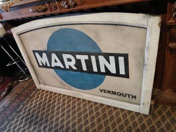 Groot vintage Martini reclamedoek uit Grandcafe beschikbaar voor biedingen