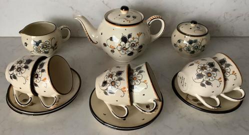 Zenith Gouda - Koffie- / Thee servies - 6 persoons, Antiek en Kunst, Antiek | Servies compleet, Ophalen of Verzenden