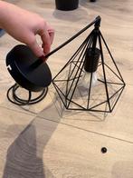 Moderne zwarte lamp, Ophalen of Verzenden, Gebruikt, Metaal, Minder dan 50 cm