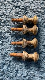Antieke Meubelknoppen - Set van 4 Vintage Knoppen Rustiek De, Antiek en Kunst, Ophalen of Verzenden
