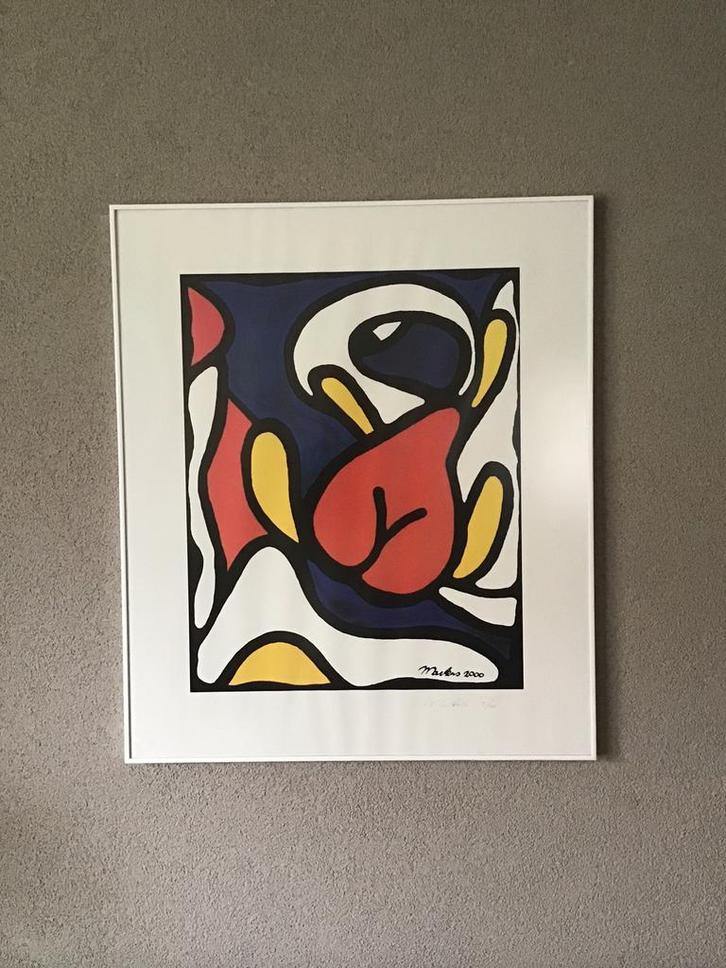 Grafisch werk van Berrie Martens, Antiek en Kunst, Kunst | Schilderijen | Abstract, Ophalen
