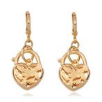 18K Oorbellen goud oorhangers - creolen hangers, Ophalen of Verzenden, Nieuw, Goud, Overige materialen