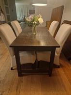 Gratis eettafel 78x78x180+ stoelen, Ophalen, Gebruikt