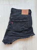 Levi's 501 Dames Korte Spijkerbroek W32, ., Zwart, Ophalen of Verzenden, Zo goed als nieuw