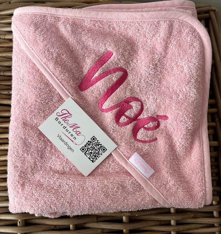 Badcape/wikkeldoek geborduurd met naam, Kinderen en Baby's, Babykleding | Baby-zwemkleding, Nieuw, Jongetje of Meisje, Ophalen of Verzenden