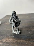 Tinnen beeldje draaiorgelman, Ophalen of Verzenden