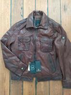 prachtige heren jas. echt leer. nieuw. Maat M.Merk Mileston, Kleding | Heren, Bruin, Maat 48/50 (M), Nieuw, Milestone