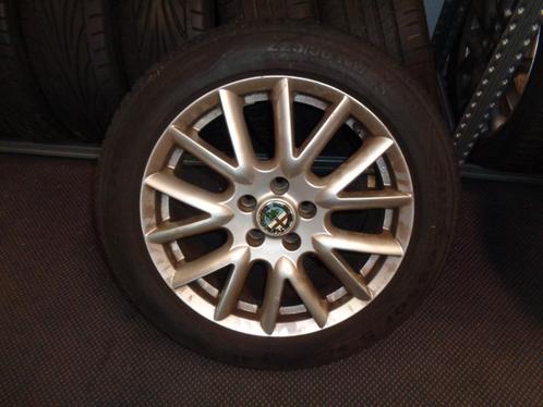Lichtmetalen velgen 17 inch Alfa Romeo 159 met zomerbanden, Auto-onderdelen, Banden en Velgen, Velg(en), Zomerbanden, 17 inch