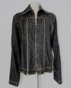 Donkergrijs gemêleerd designer spijkerjasje Dolce & Gabbana, Kleding | Dames, Verzenden, Zo goed als nieuw, Maat 42/44 (L), Grijs