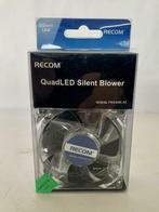 Recom QuadLED Silent Blower green led 80mm, Nieuw, Ophalen of Verzenden