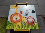 Kindertafel dieren met 2 stoelen, Ophalen, Gebruikt, Tafel(s) en Stoel(en)