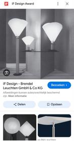 Zeldzame Vloerlamp Memphis style Brendel Leuchten Art Deco, Metaal, Ophalen of Verzenden, Zo goed als nieuw, X