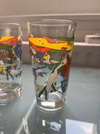 Onderste Boven Bierglazen - Set van 4 Vintage Glazen, Ophalen of Verzenden