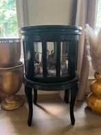 Vintage Zwart theekastje - Brocante Stijl, Ophalen, Gebruikt, 50 tot 100 cm, 25 tot 50 cm