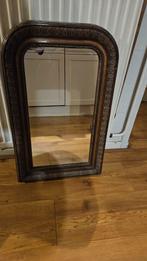Antieke spiegel met zware lijst - 45x70 cm, Antiek en Kunst, Ophalen of Verzenden