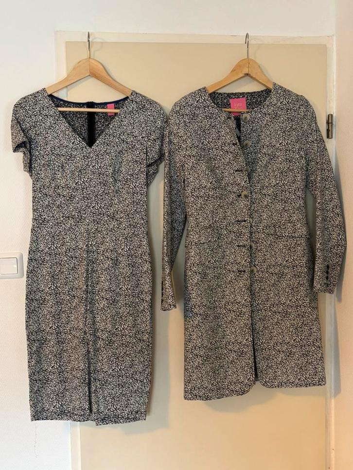 Kyra & Ko set jurk en jasje 38, Kleding | Dames, Jurken, Zo goed als nieuw, Maat 38/40 (M), Overige kleuren, Boven de knie, Ophalen of Verzenden