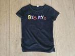 zwart shirt met vrolijke opdruk van B.Nosy maat 134/140, Gebruikt, B.Nosy, Meisje, Ophalen of Verzenden