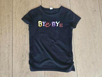 zwart shirt met vrolijke opdruk van B.Nosy maat 134/140  beschikbaar voor biedingen