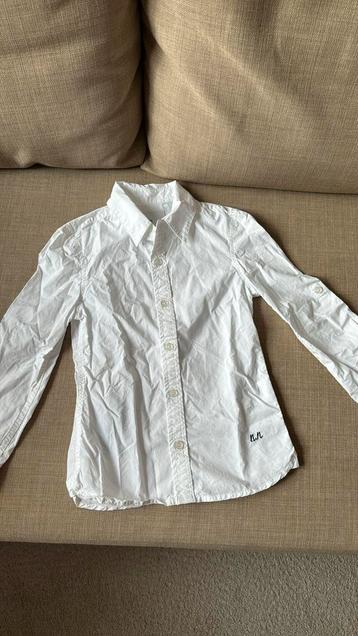 116 NIK & NIK overhemd blouse jongen wit lange mouw