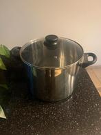 Grote 9L pan met deksel - Niet geschikt voor inductie, Huis en Inrichting, Ophalen, Gebruikt, Aluminium, Kookpan of Snelkookpan