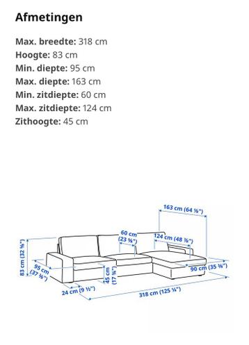 Kivik bank met chaise longue - afbeelding 6