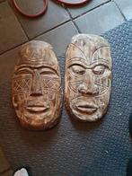 Houten Maskers - Set van 2, Ophalen of Verzenden