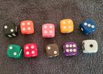 10 Nieuwe Dobbelstenen 10 Verschillende Kleuren set €4,50, Een of twee spelers, Ophalen of Verzenden, Nieuw
