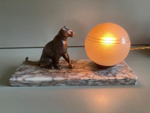panter lamp art deco jaren 30 TEDD, Antiek en Kunst, Antiek | Lampen, Ophalen of Verzenden