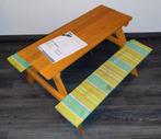 Houten picknicktafel voor kinderen met kussentjes, Ophalen, Gebruikt, Tafel(s) en Stoel(en)