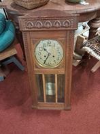 Antieke Pendule Klok - Houten Kast, Ophalen
