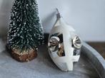 Vintage deuk kerstbal zilver 422, *, Gebruikt, *, Ophalen of Verzenden