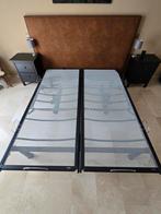 Elektrisch verstelbaar Avek 2-persoons bed, Huis en Inrichting, Ophalen, Zwart, Tweepersoons, 180 cm