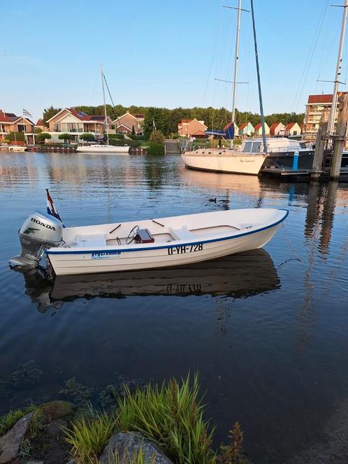 Askeladden 430 incl Honda 50PK 4 takt en trailer, Watersport en Boten, Vis- en Consoleboten, Gebruikt, 30 tot 50 pk, 3 tot 6 meter