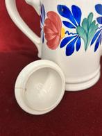 Antiek boerenbont theepotje 7 ringen, Ophalen of Verzenden