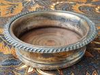 Antieke Engelse flessenhouder van mahoniehout en silverplate, Antiek en Kunst, Ophalen of Verzenden