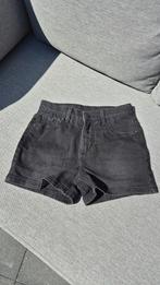 Korte denim broek, zwart, Hema Maat 134/140, Broek, Meisje, Nieuw, Ophalen of Verzenden