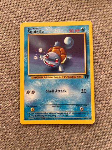 Squirtle Pokémon Kaart - Zeldzaam! beschikbaar voor biedingen