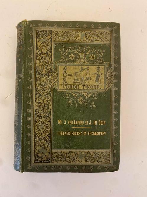 Lennep Mr. J. van en J. ter Gouw - Uithangteekens & Opschrif, Boeken, Overige Boeken, Gelezen, Ophalen of Verzenden