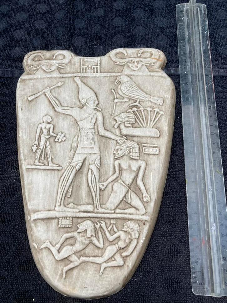 Narmerpalet Replica - Egyptische Kunst, Antiek en Kunst, Kunst | Niet-Westerse kunst, Ophalen
