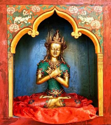 VAJRADHARA BOEDDHA STONEWORK 33 CM! beschikbaar voor biedingen