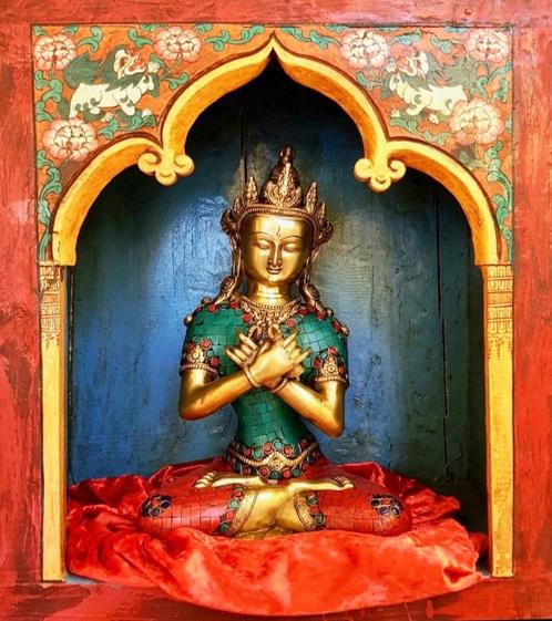 VAJRADHARA BOEDDHA STONEWORK 33 CM!, Huis en Inrichting, Woonaccessoires | Boeddhabeelden, Nieuw, Ophalen of Verzenden